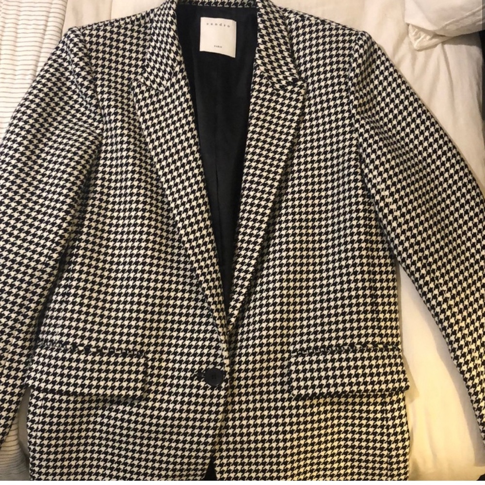 Sandro houndstooth blazer